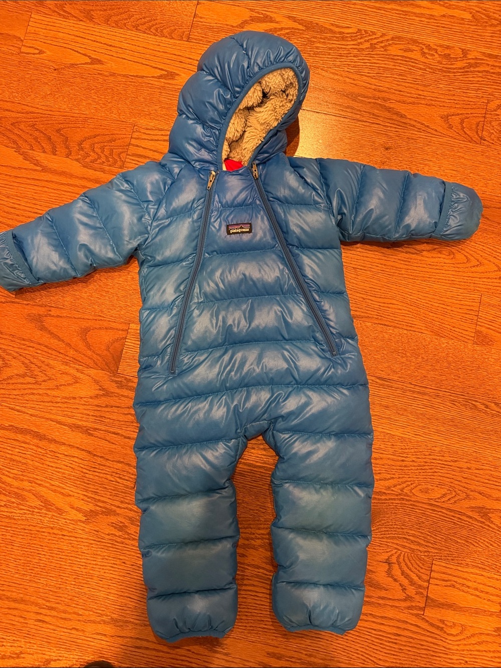 Patagonia Blue Infant Puffer Bunting